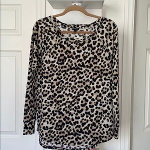 Express leopard print pullover